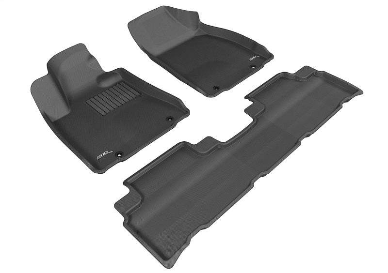 3D MAXpider 2013-2015 Lexus RX Kagu 1st & 2nd Row Floormats - Black