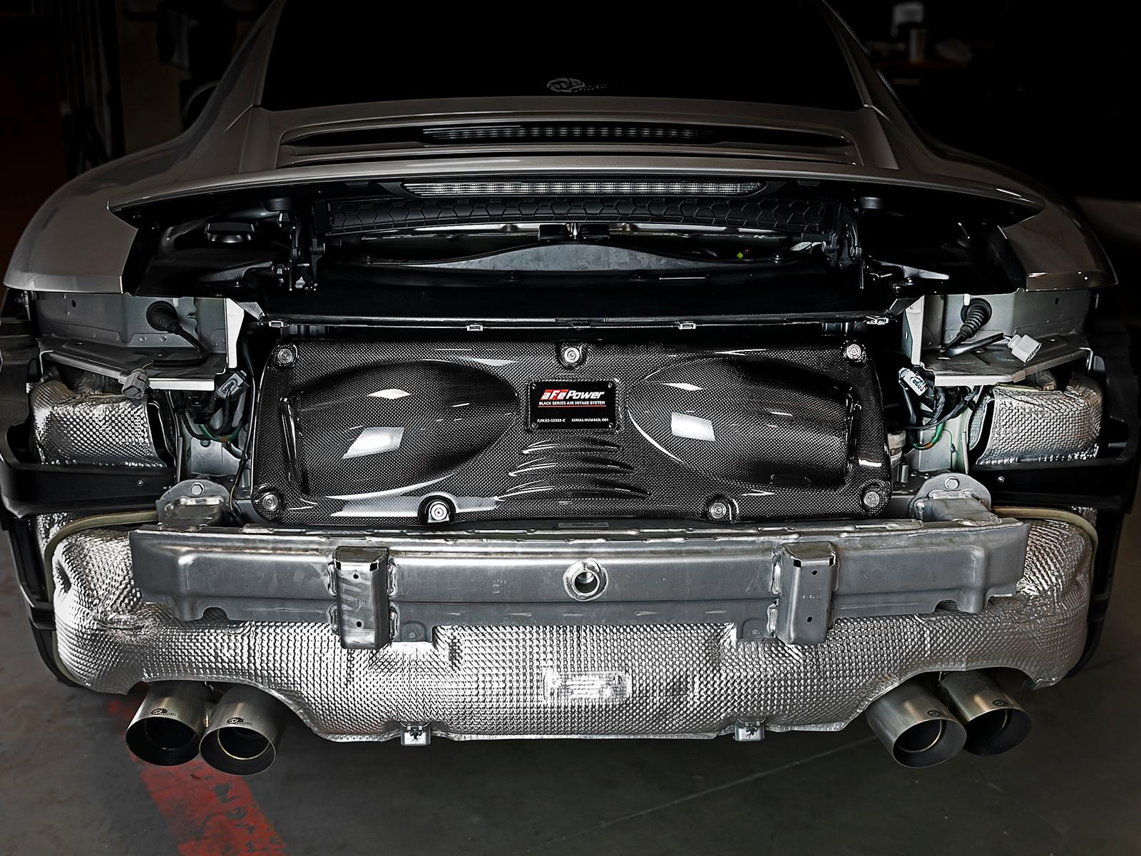 AFE Black Series Stage-2 Carbon Fiber Cold Air Intake System w/ Pro 5R Media (2012-2016 911, 911, 911, 911) - 52-12352-C