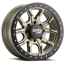 Dirty Life Wheels 9303 DT-1 20x9 / 8x165.1 BP / 0mm Offset / 130.8mm Hub Satin Gold Wheel - Beadlock - 9303-2981MGD