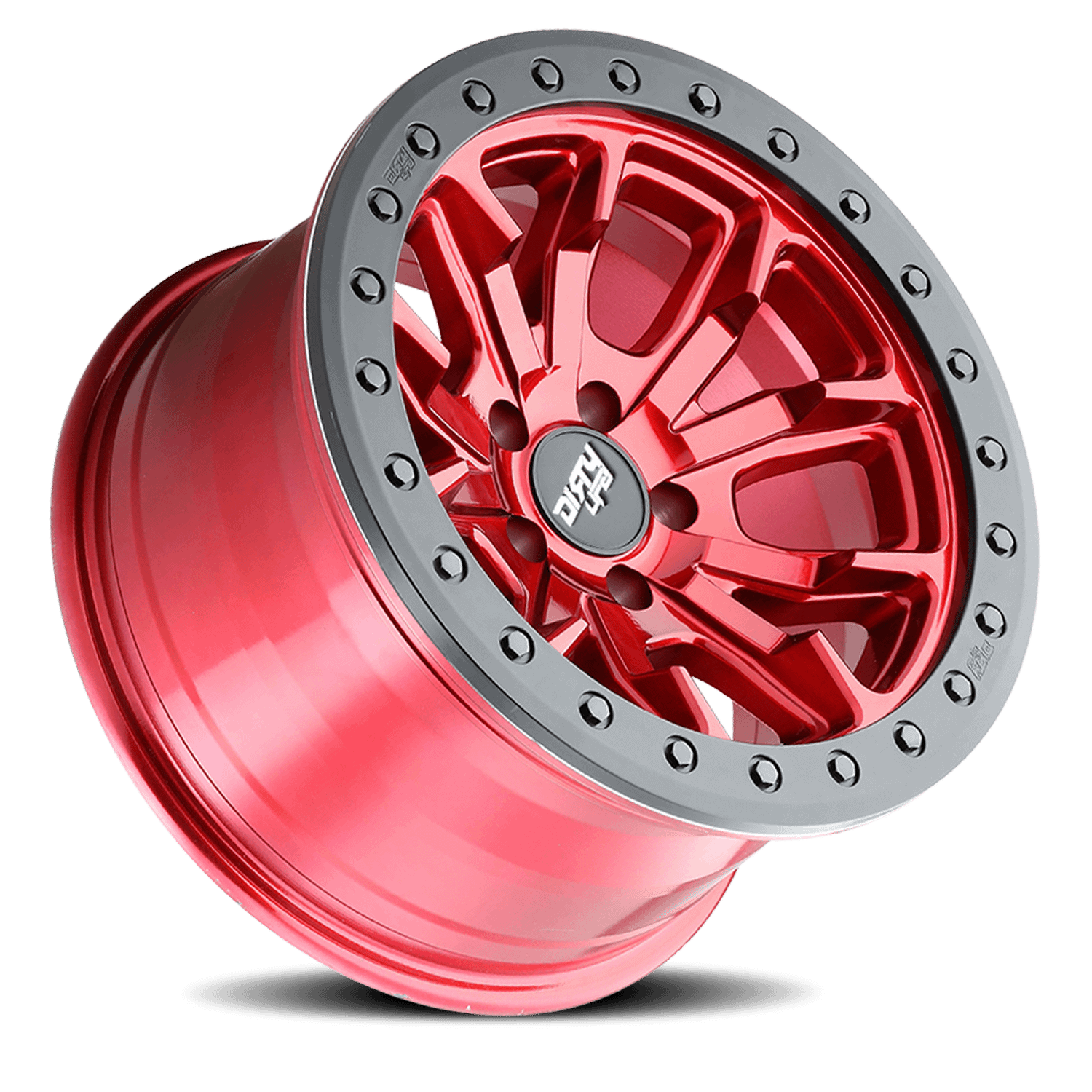 Dirty Life Wheels 9303 DT-1 17x9 / 5x114.3 BP / -12mm Offset / 72.6mm Hub Crimson Candy Red Wheel - 9303-7965R12