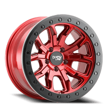 Dirty Life Wheels 9303 DT-1 17x9 / 8x170 BP / -12mm Offset / 130.8mm Hub Crimson Candy Red Wheel - 9303-7970R12