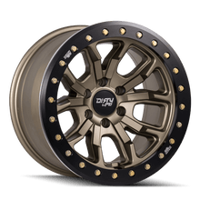 Dirty Life Wheels 9303 DT-1 17x9 / 6x139.7 BP / -38mm Offset / 106mm Hub Satin Gold Wheel - Beadlock - 9303-7983MGD38