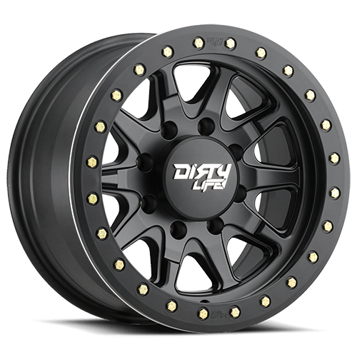 Dirty Life Wheels 9304 DT-2 20x9 / 5x127 BP / 0mm Offset / 78.1mm Hub Matte Black Wheel - Beadlock - 9304-2973MB00