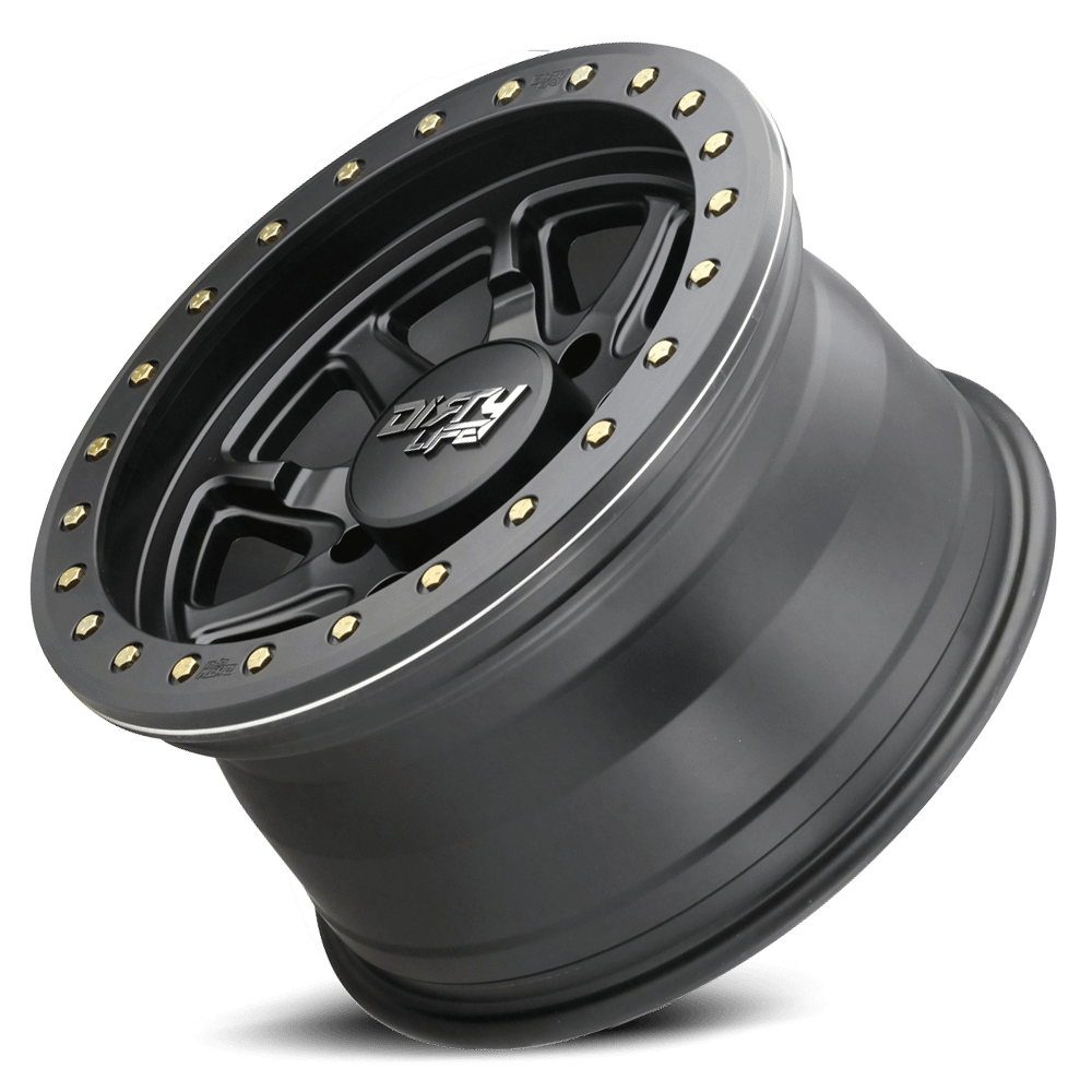 Dirty Life Wheels 9304 DT-2 20x9 / 5x127 BP / 0mm Offset / 78.1mm Hub Matte Black Wheel - Beadlock - 9304-2973MB00