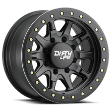 Dirty Life Wheels 9304 DT-2 20x9 / 6x139.7 BP / 12mm Offset / 106mm Hub Matte Black Wheel - Beadlock - 9304-2983MB12