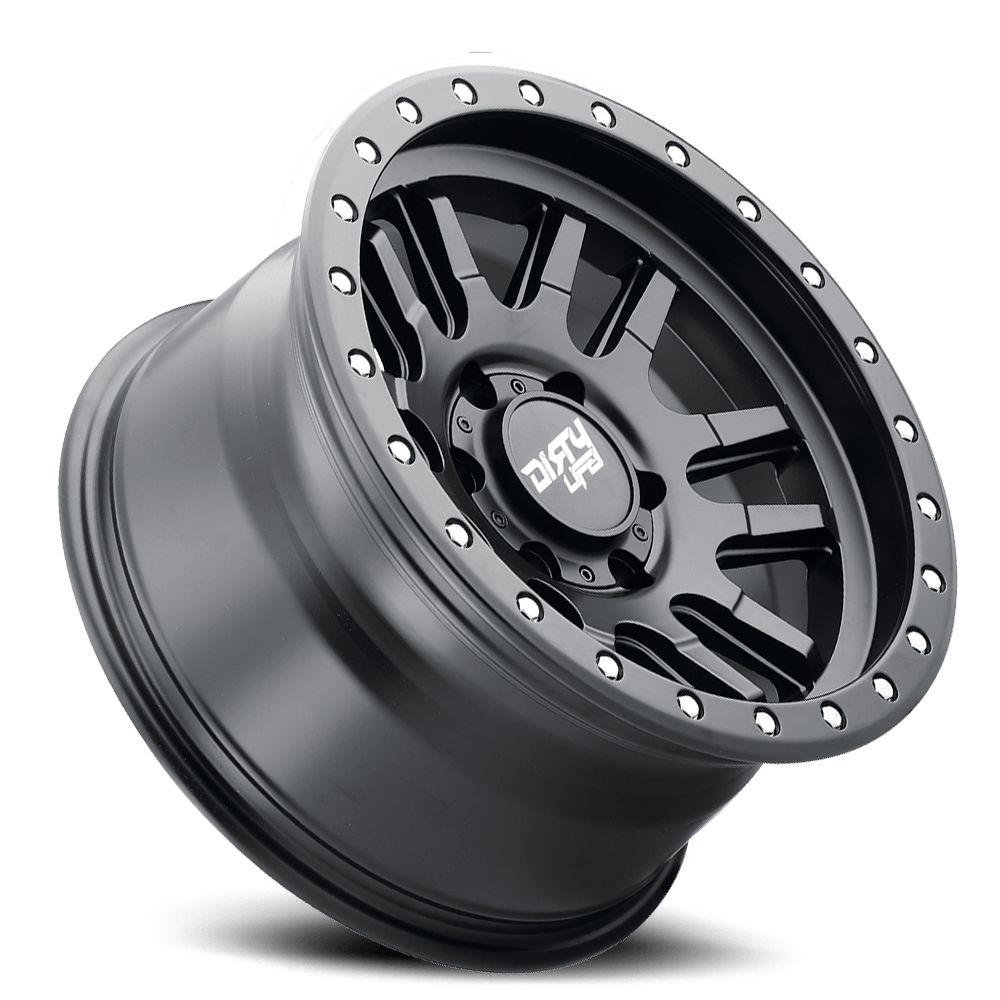 Dirty Life Wheels 9309 Canyon Pro 17x9/6x139.7 BP/0mm Offset/106mm Hub Matte Black Wheel - Beadlock - 9309-7983MB0