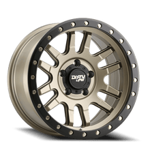 Dirty Life Wheels 9309 Canyon Pro 17x9/5x139.7 BP/0mm Offset/108.1mm Hub Satin Gold Wheel - Beadlock - 9309-7985MGD0