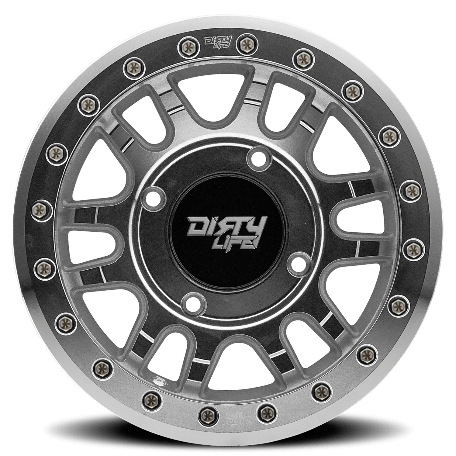 Dirty Life Wheels 9309R Canyon Pro 15x7 4-137 13mm Offset/106.25mm Hub Machined - Beadlock - 9309R-57102M