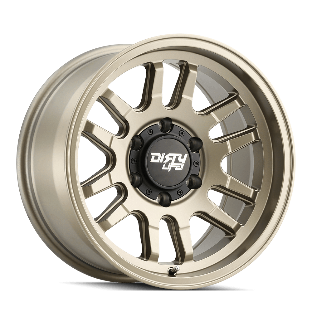 Dirty Life Wheels 9310 Canyon 17x9 / 6x139.7 BP / -12mm Offset / 106mm Hub Satin Gold Wheel - 9310-7983MGD12