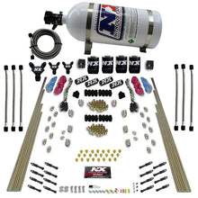 Nitrous Express 8 Cyl Dry Direct Port, Dual Stage, 4 Solenoids, With 10Lb Bottle (200-600Hp) - 93106-10