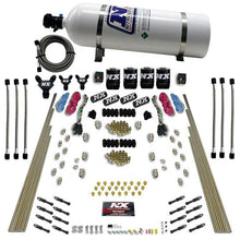 Nitrous Express 8 Cyl Dry Direct Port, Dual Stage, 4 Solenoids, (200-600Hp) With 15Lb Bottle - 93106-15