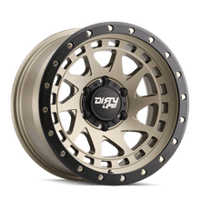 Dirty Life Wheels 9311 Enigma Pro 17x9/5x139.7 BP/-38mm Offset/108.1mm Hub Satin Gold Wheel - Beadlock - 9311-7936MGD38