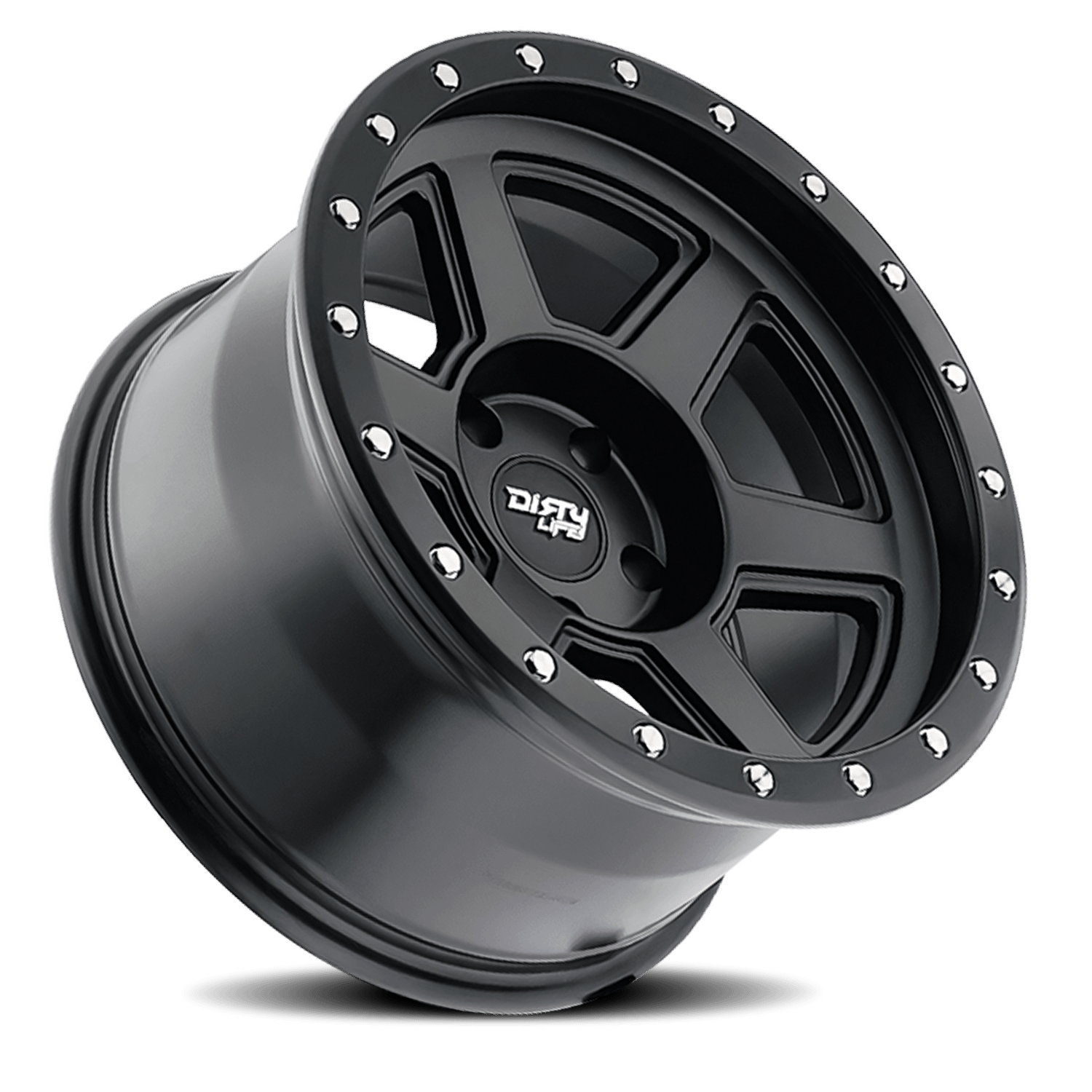 Dirty Life Wheels 9315 Compound 17x9 / 6x139.7 BP / -38mm Offset / 106mm Hub Matte Black Wheel - 9315-7983MB38