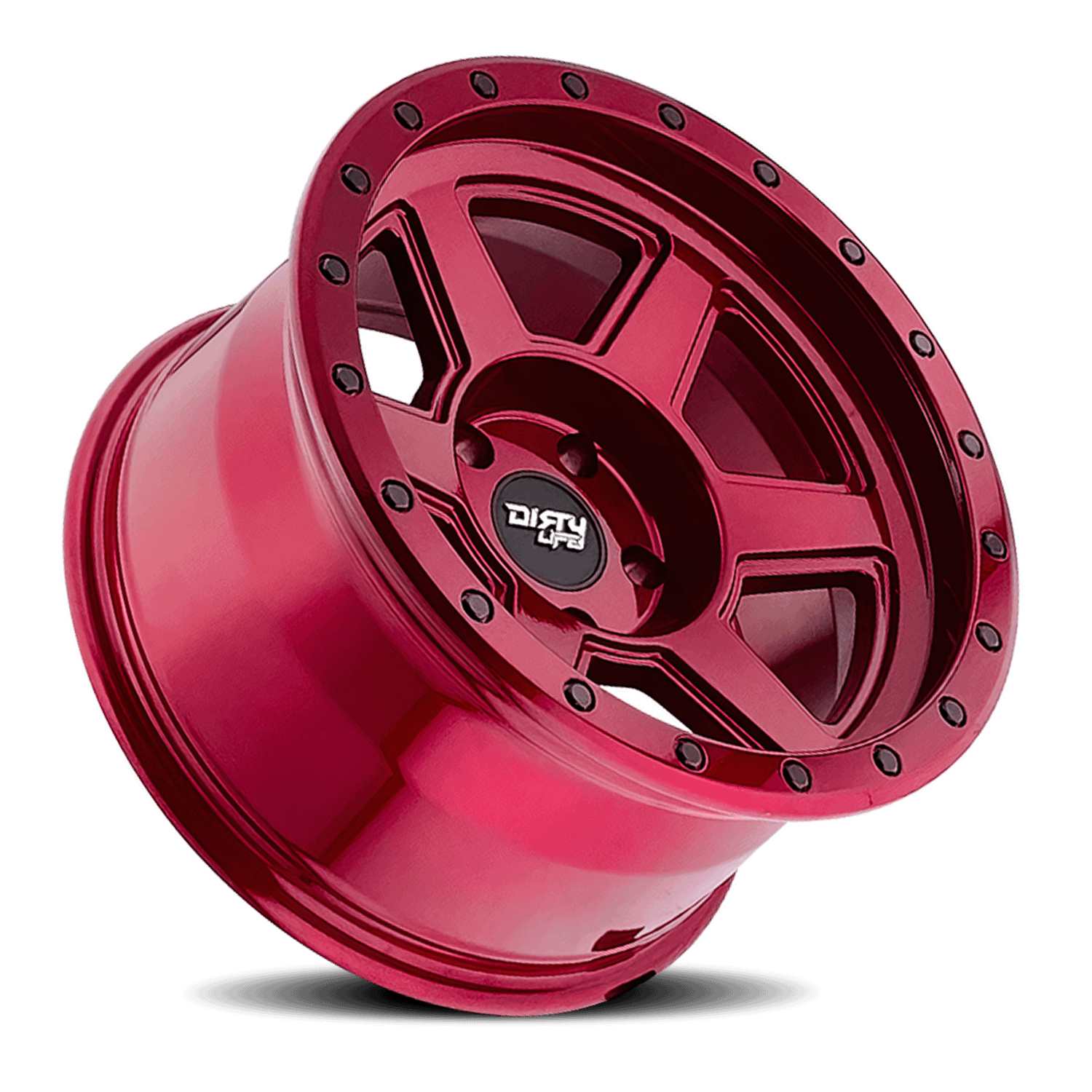 Dirty Life Wheels Compound 9315 Crimson Candy Red 18X9 6-135 -12mm 87.1mm - 9315-8936R12