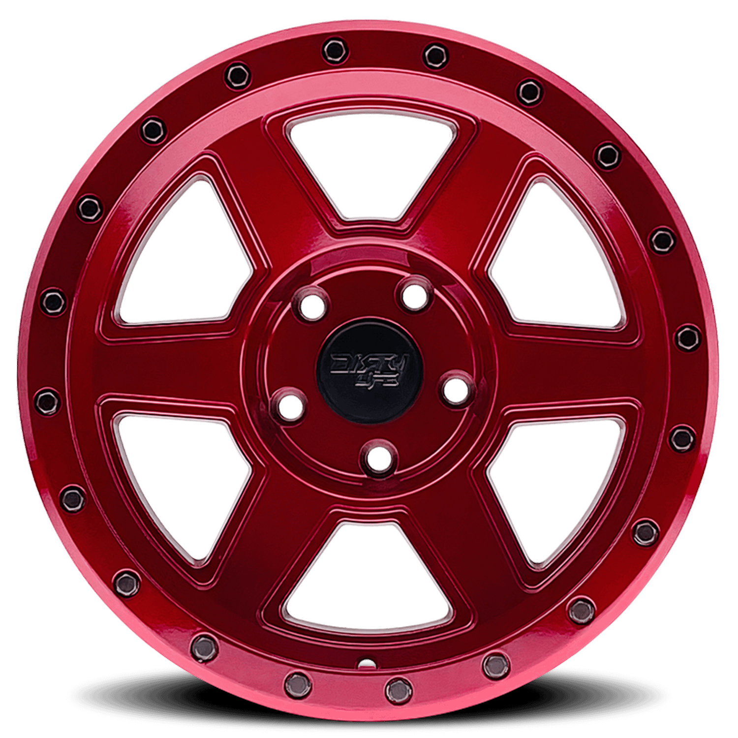 Dirty Life Wheels Compound 9315 Crimson Candy Red 18X9 5-127 -12mm 78.1mm - 9315-8973R12