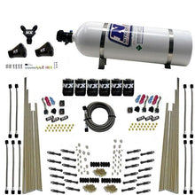 Nitrous Express 8 Cyl Dry Direct Port, Three Stage, 6 Solenoids, With 15Lb Bottle (200-600Hp) - 93206-15
