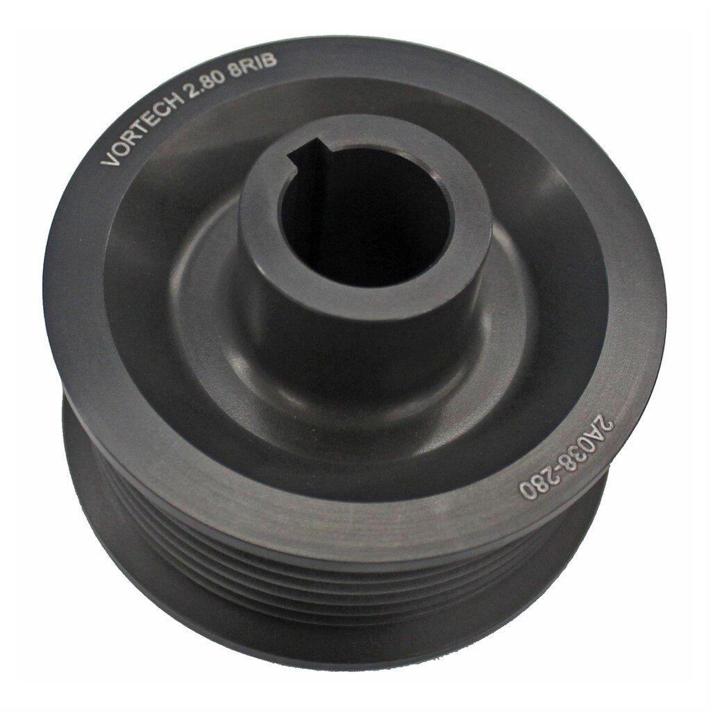 Vortech 2A038-280 8-Rib 2.80" Supercharger Drive Pulley, Improved Traction Profile