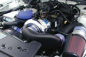 Vortech 4FU218-648SQ 2007-2008 Ford Mustang 4.0 V6 System w/V-2 Si & Charge Cooler, Polished Finish