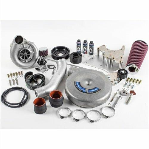 Vortech 4GX218-164L Tuner Kit, Carb, GM LS-Swap, Passenger Side, LS Truck FEAD w/V-3 SCi, Black Finish