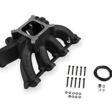 Holley Single Plane Split-Design Race Intake Manifold- GM LS1/LS2/LS6- Black.  - 300-256BK