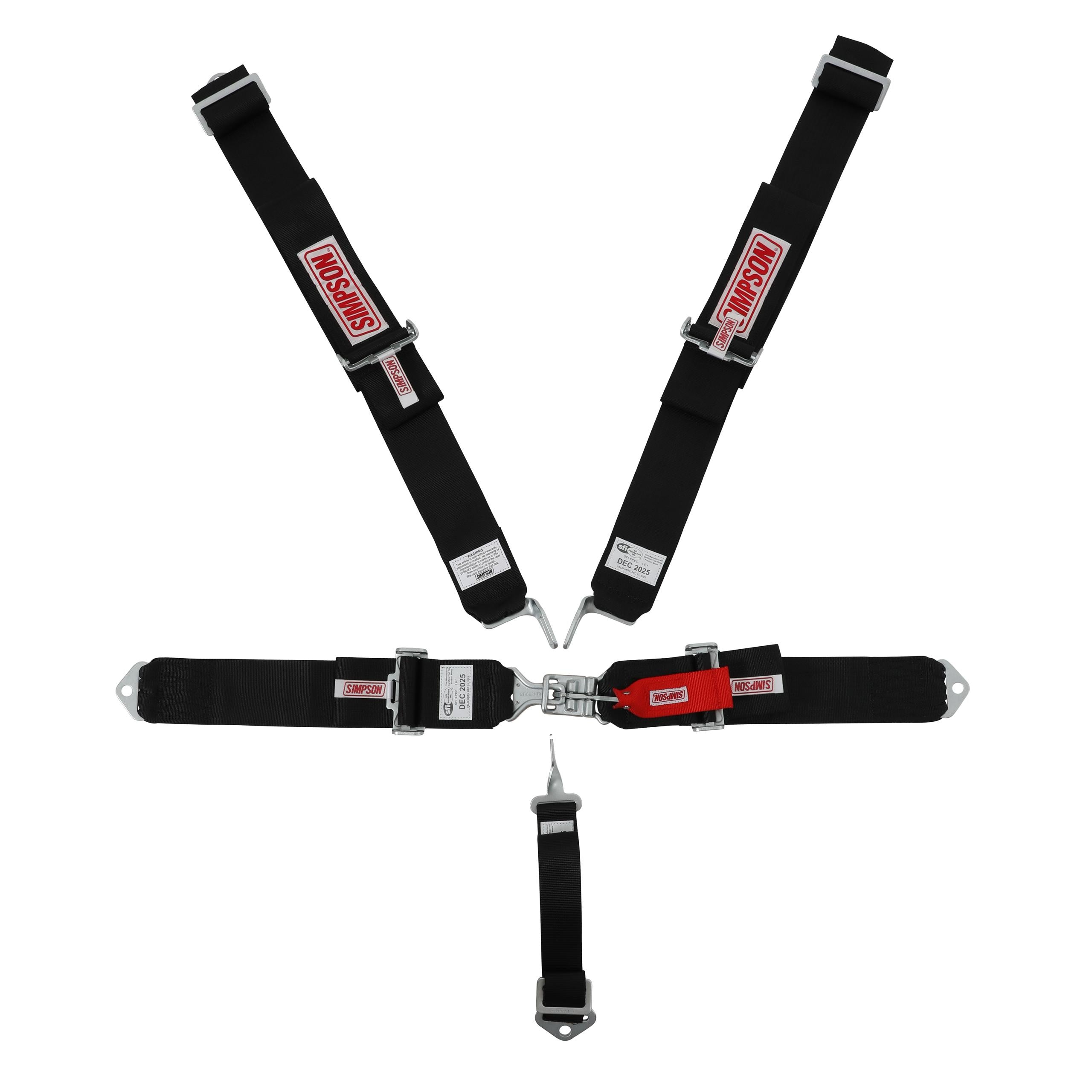 Simpson Racing STD. Latch & Link 5pt. Harness - 29063BK