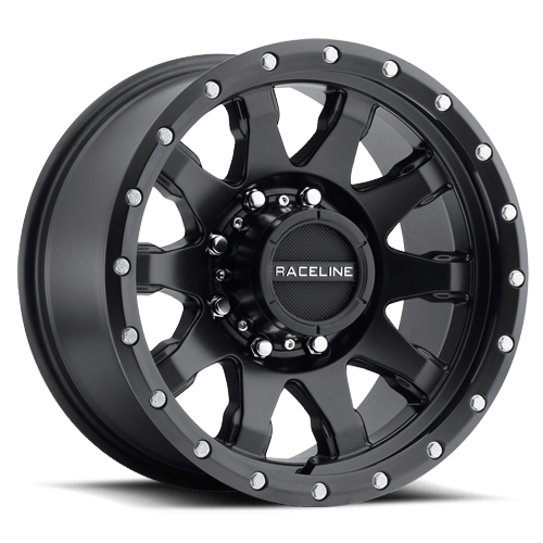 Raceline Wheels Aluminum Wheels 20x10 Clutch 934B Black Multi Spoke -19 Offset 8 on 165.1 Bolt Pattern 125.2 Bore Raceline - 934B-21080-19
