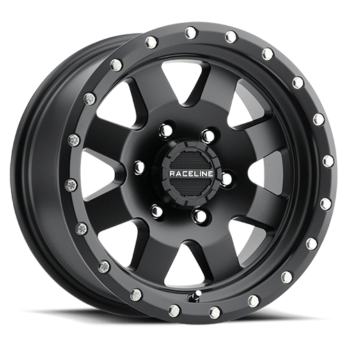 Raceline Wheels Aluminum Wheels 20x9 Defender 935B Satin Black Multi Spoke 18 Offset 5 on 127 Bolt Pattern 83.82 Bore Raceline - 935B-29050+18