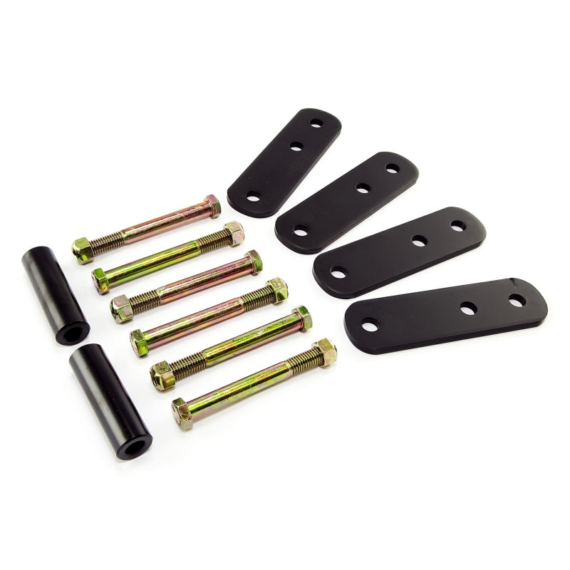 Rugged Ridge Suspension Leaf Spring Shackle Kit Front 1 Inch Lift; 87-95 Wrangler - 18265.13