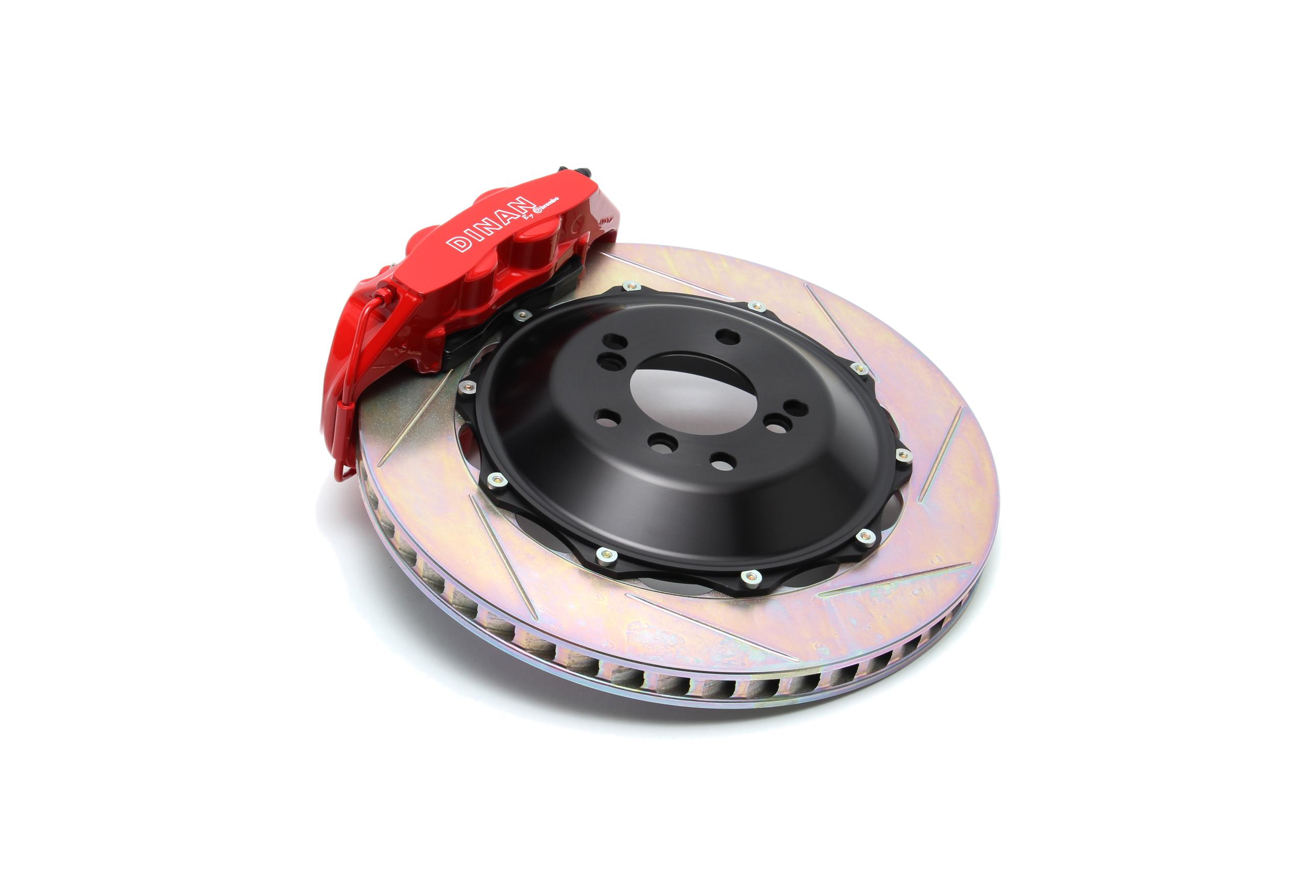 Dinan Brembo Brake Set; Front; Red Caliper; Slotted; - D290-0471-R