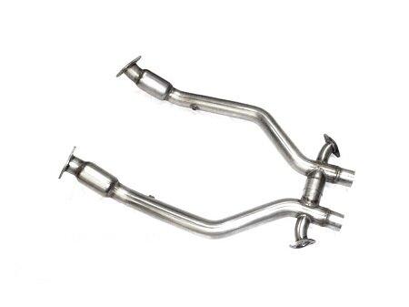 MRT Engineering 93P901-200 12-13 Mustang Boss 302 304 Stainless MaxFlow H-Pipe -200 cell  Catted