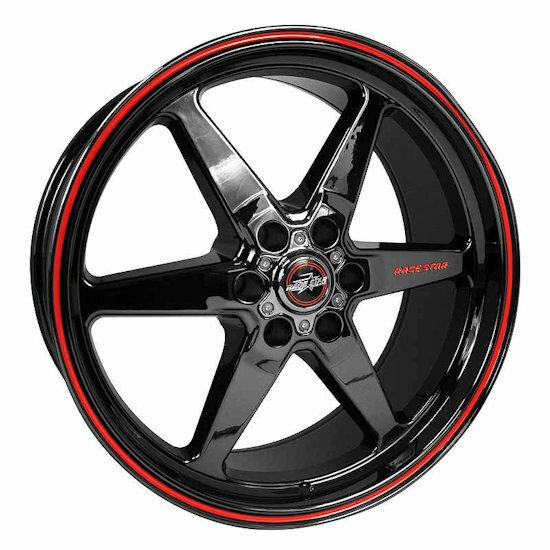 Race Star RSI-93-770747BC 93 Truck Star Black Chrome  17x7 6x135BC 4.00BS