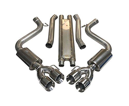 MRT Engineering 93U916 18-up Mustang GT 304 Stainless Interceptor Cat-Back w/ DMS Quad Tip