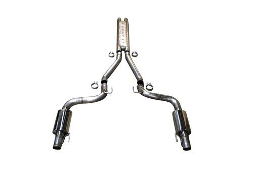 MRT Engineering 93U925 16-up Mustang GT350 3 inch 304 Stainless Stree Performance Interceptor muffler w/Drone Mgmt System