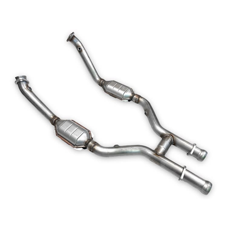 MRT Engineering Street Race Catted H Pipe - Polished T304 SS Tips - Standard
(1999-2004 Mustang GT / Bullit / Cobra / Mach 1) - 93B000