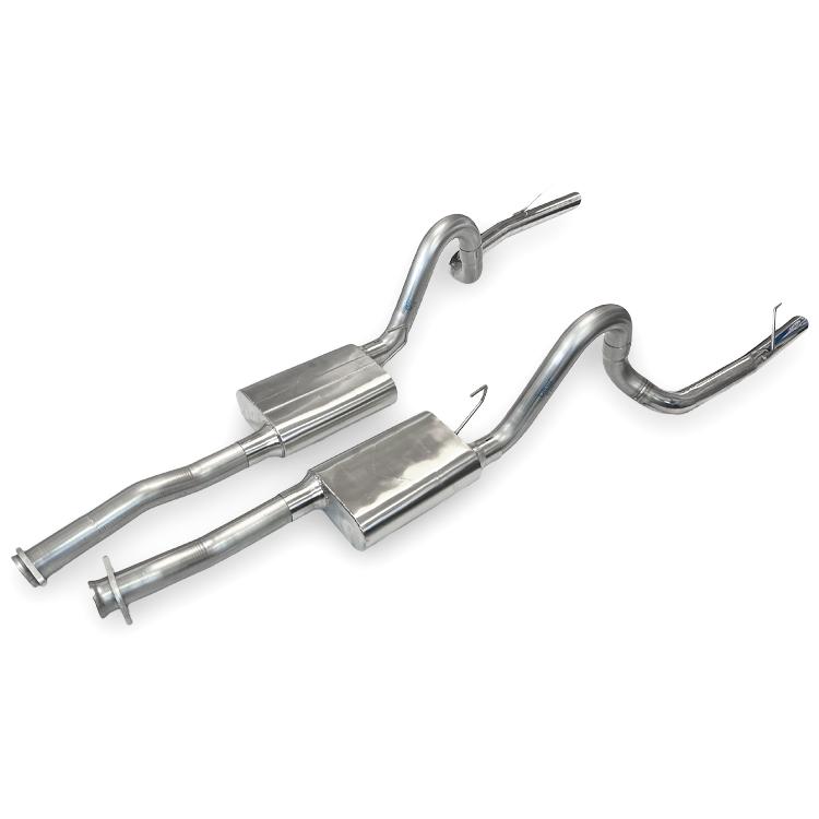 MRT Engineering 1979-93 Mustang V8 MRT ChamberFlow Cat-back - 93D201