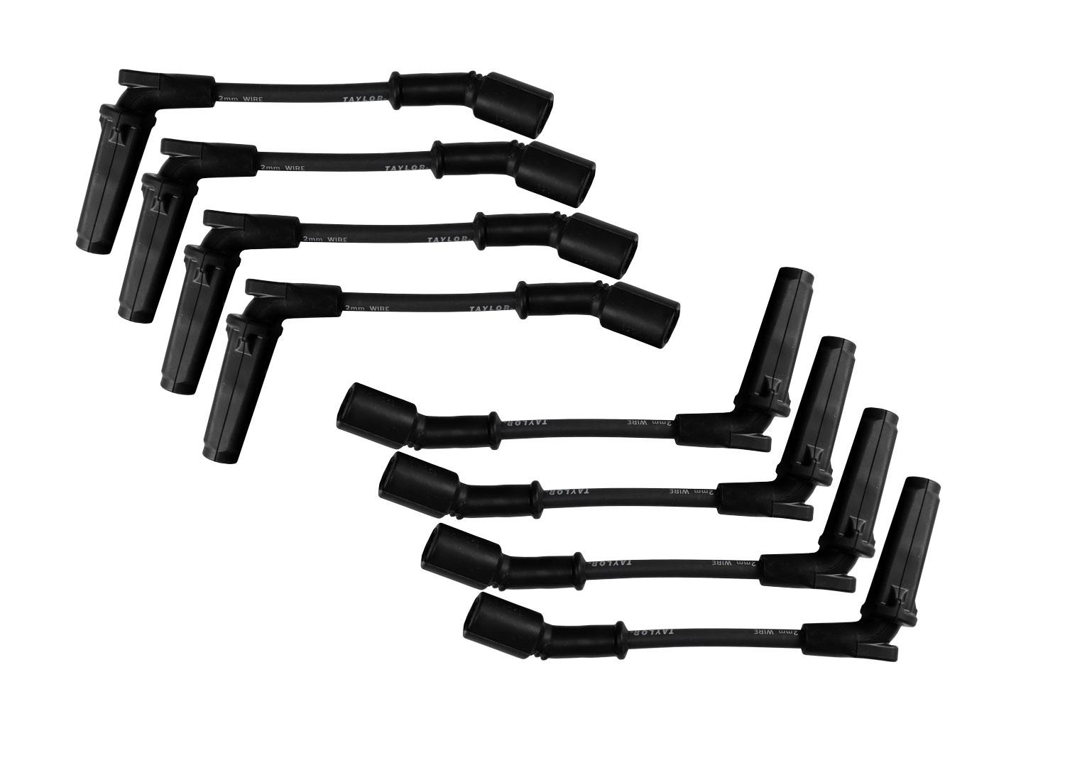 TAYLOR CABLE Thundervolt 8.2 custom 8 cyl black Spark Plug Wires - 82044