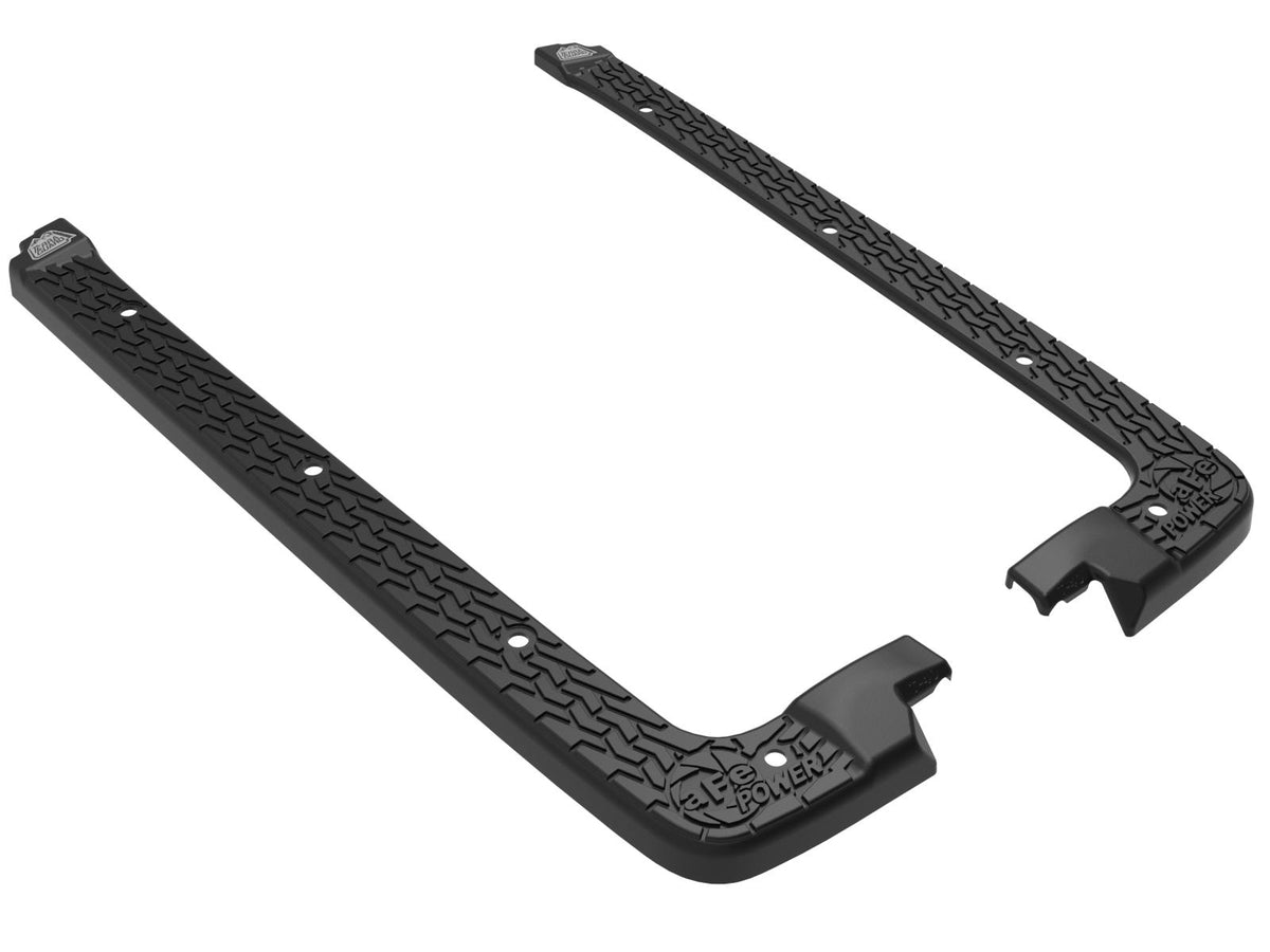 AFE 79-25001 POWER Terra Gaurd Tub Rail Covers (2018-2022 Jeep Wrangler 4 Door Models w/ 3-Piece Hard-Top Only)