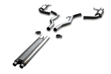 MRT 3" Sport Touring Cat-Back Exhaust System with DMS H-Pipe & 4" Polished Tips | Fastback 2015–2017 & 2026 Mustang GT (Non-Active)