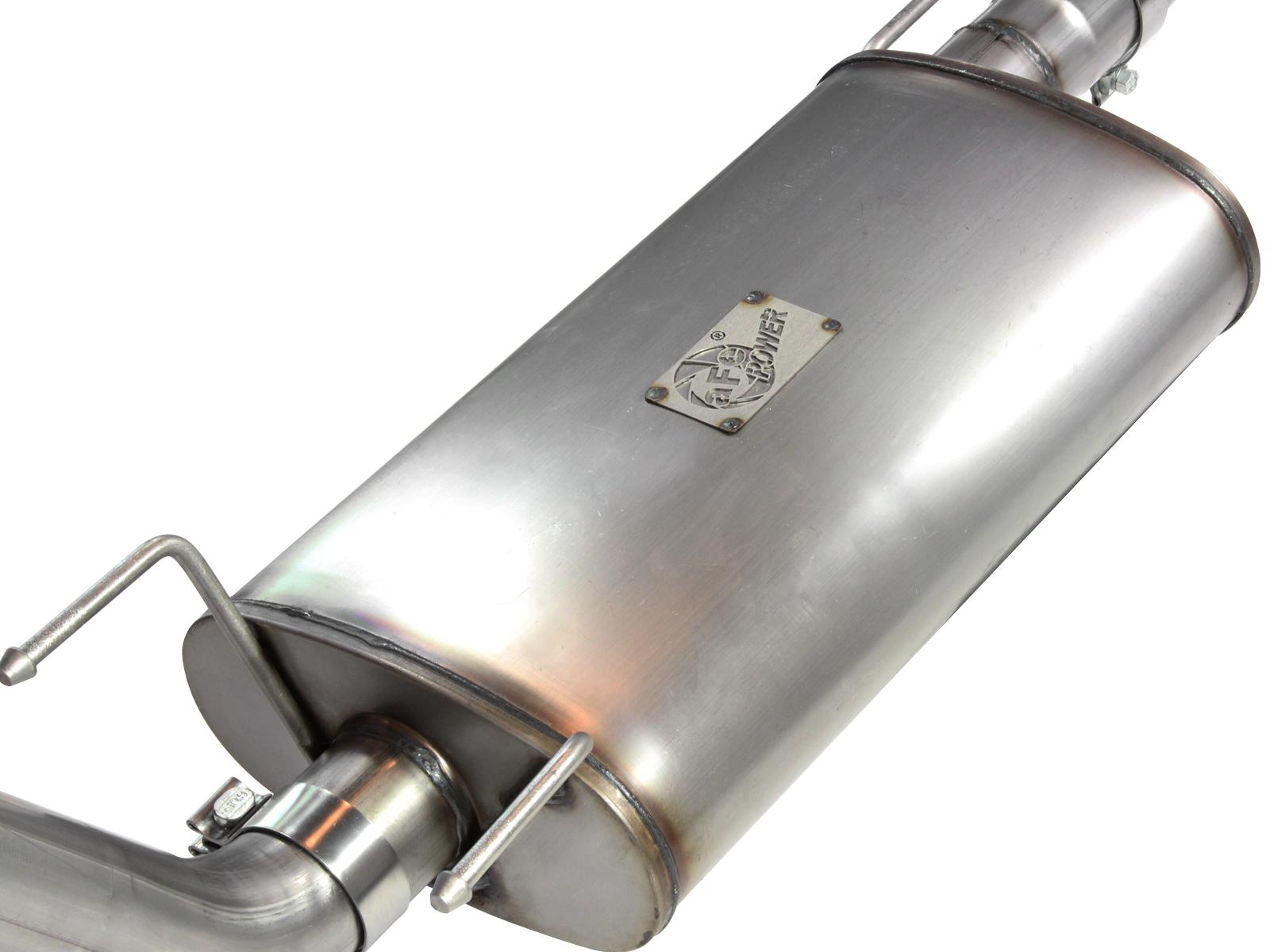 AFE MACH Force-Xp 3 IN 409 Stainless Steel Cat-Back Exhaust System w/Black Tip (2013-2014 Tacoma, Tacoma, Tacoma) - 49-46022-B