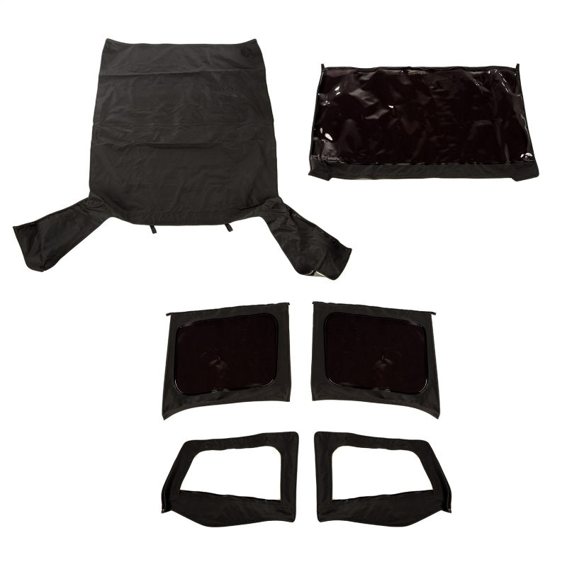 Rugged Ridge Montana Soft Top Door Skins Black Diamond Tinted; 88-95 Wrangler Yj - 13752.35