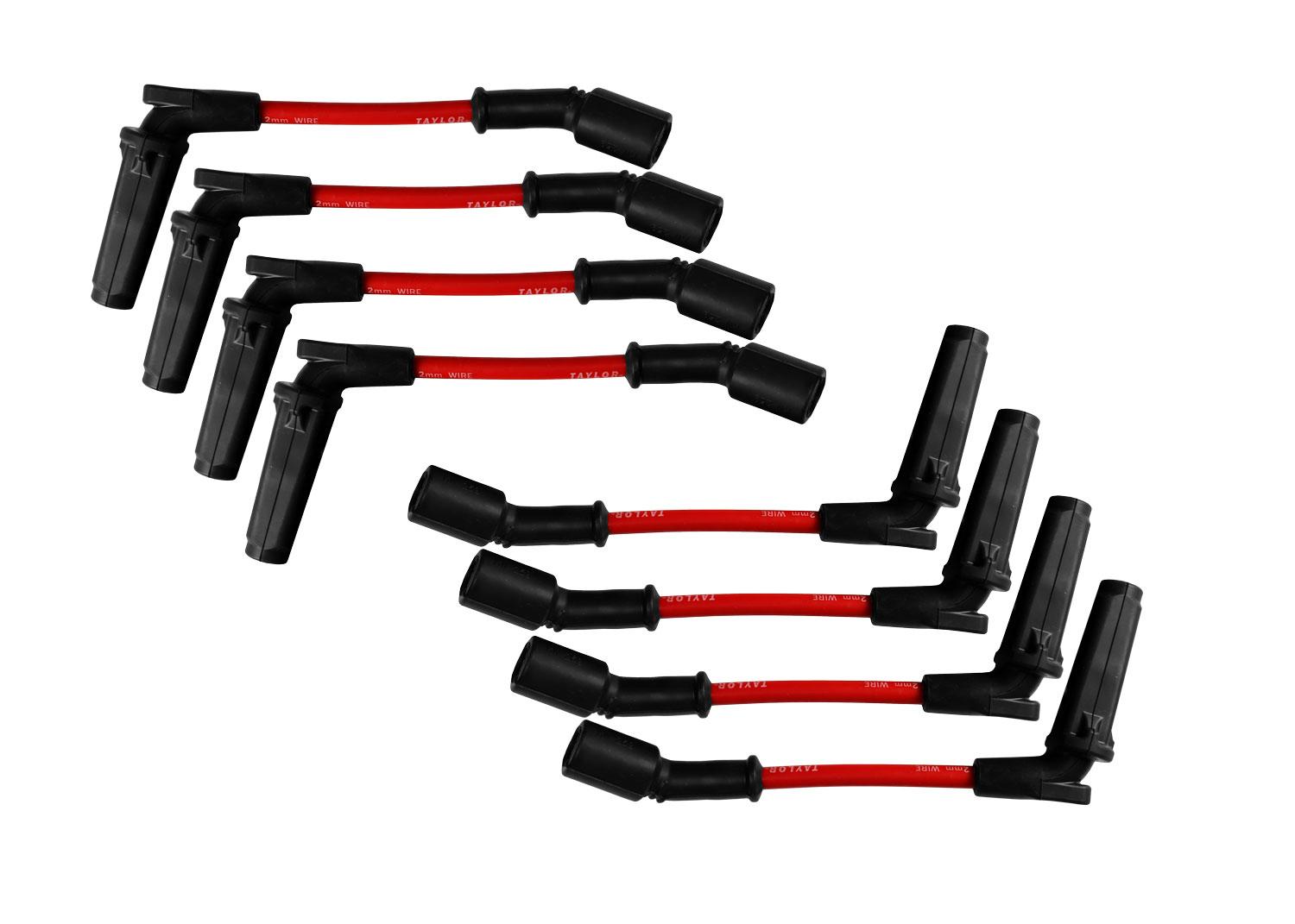 TAYLOR CABLE Thundervolt 8.2 custom 8 cyl red Spark Plug Wires - 82244