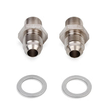 Earls Transmission Oil Cooler An To Npsm Adapter - Size: -6An Male To 1/4-18 Npsm Male W/Crush Washers - Nickel Plated Steel - 2 Pc. - Fits Most Th350/Th400/700R4/4L60 Transmission - - 940006ERL