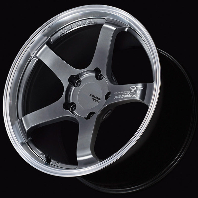ADVAN RACING GT for PORSCHE 19X10.0 +40 5-130 MACHINING & HYPER PLATINUM BLACK - YAQ9K40PMPB