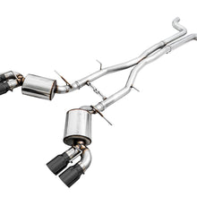 AWE Tuning 16-19 Chevy Camaro SS Non-Res Cat-Back Exhaust -Touring Edition (Quad Diamond Black Tips) - 3020-43076