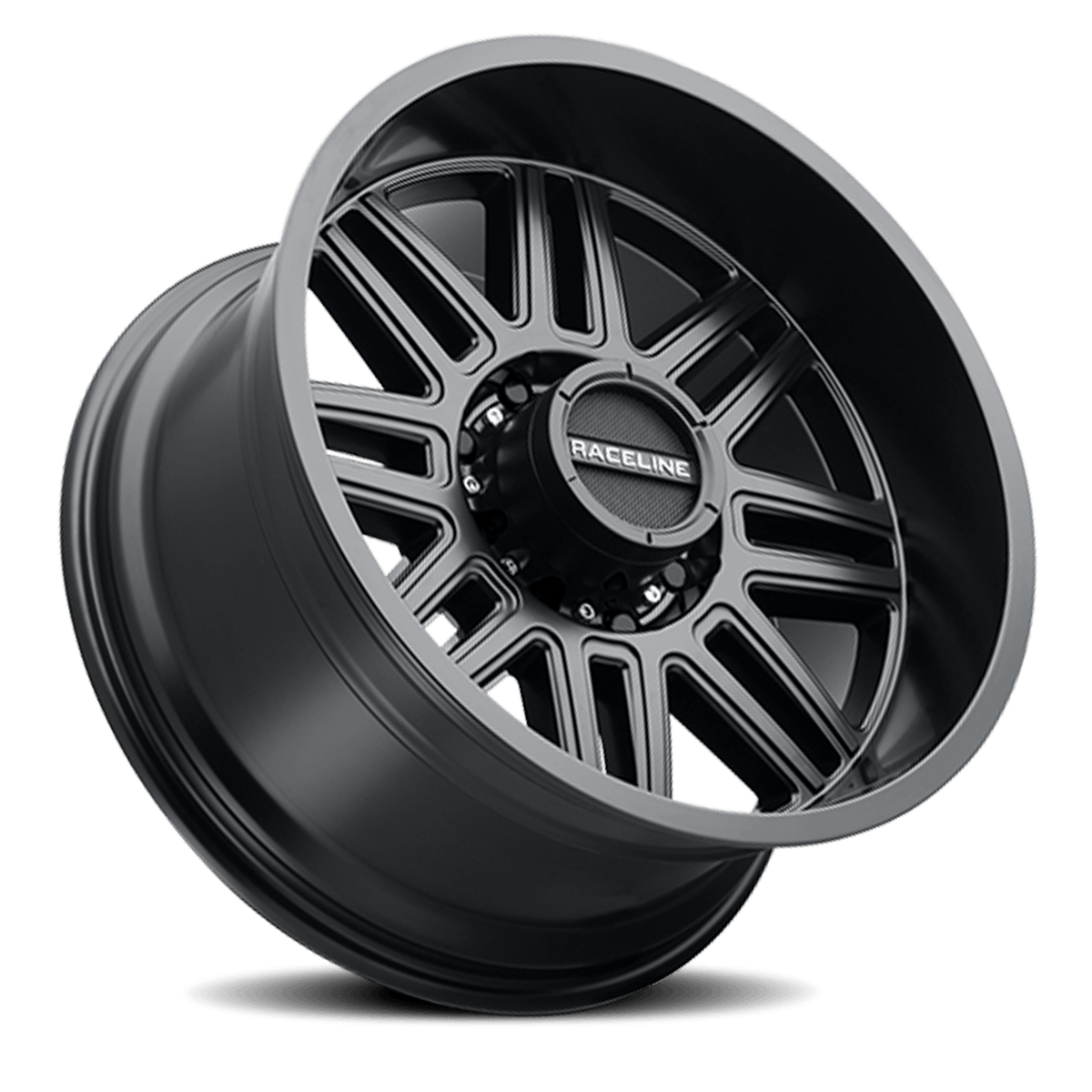 Raceline Wheels Aluminum Wheels 20x9 Split 948B Satin Black 0 Offset 8 on 170 Bolt Pattern 125.2 Bore Raceline - 948B-29081-00
