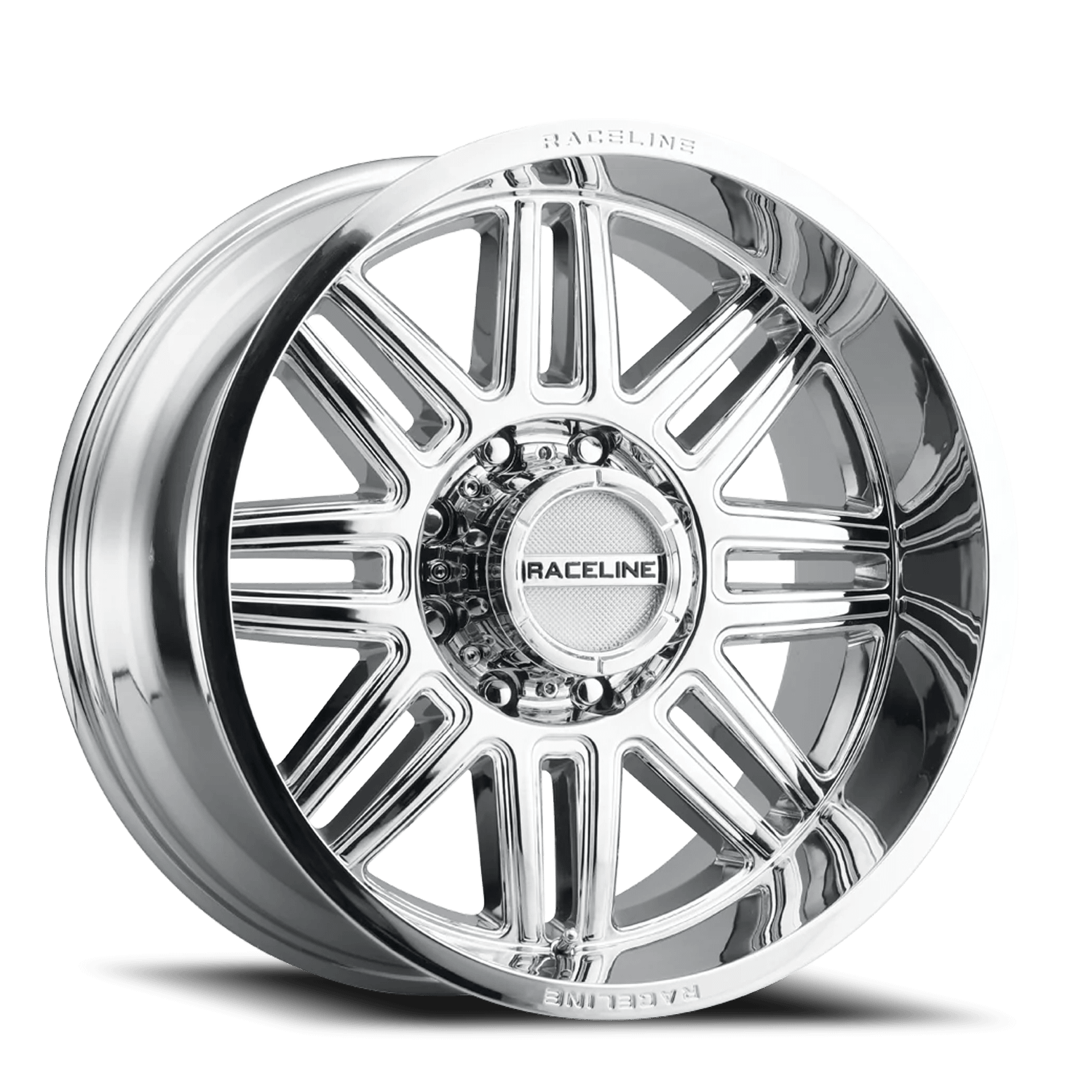 Raceline Wheels Aluminum Wheels 17x8.5 Split 948C Chrome 18 Offset 6 on 139.7 Bolt Pattern 106.1 Bore Raceline - 948C-78560+18