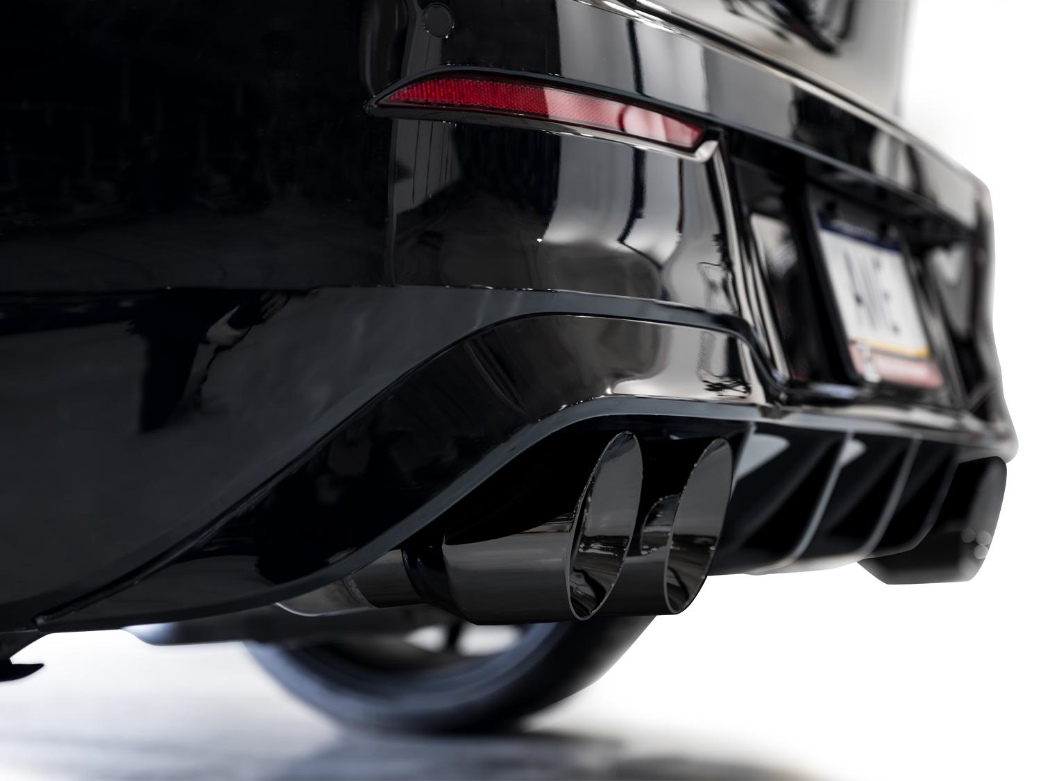 AWE Track Edition Exhaust for Volkswagen MK8 Golf R - Diamond Black Tips - 3020-43658