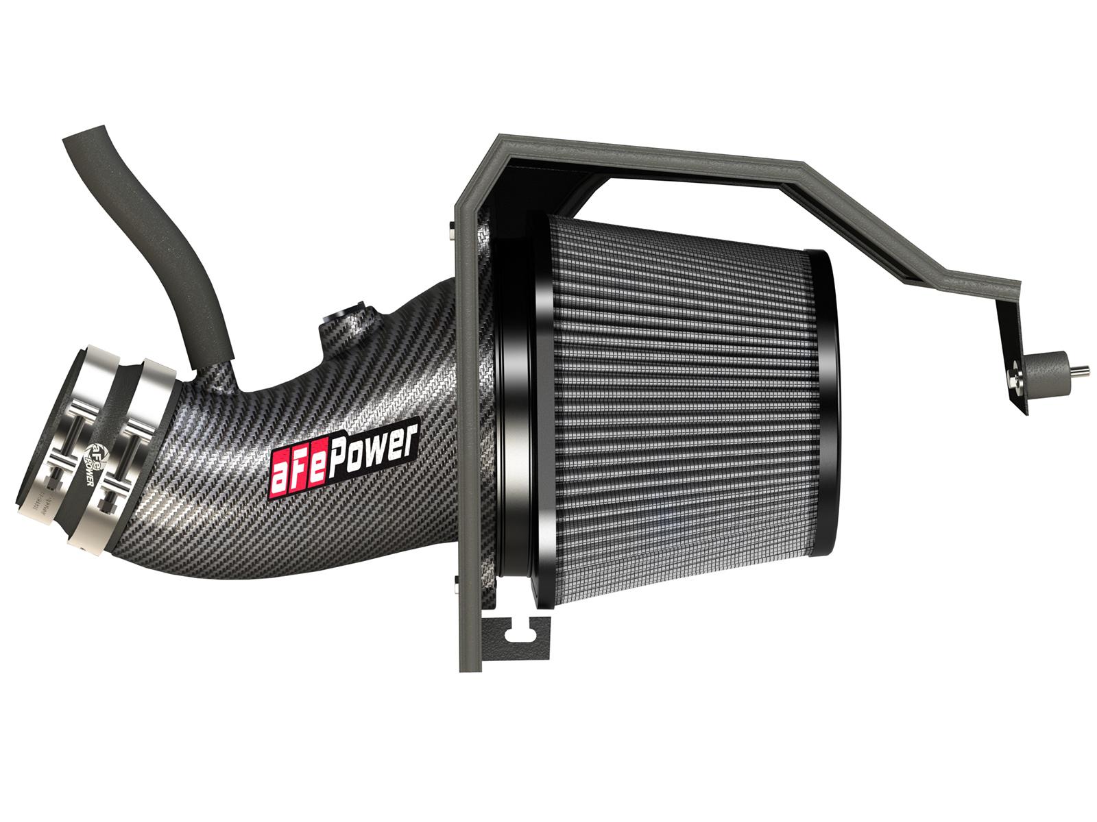 AFE Track Series Stage-2 Carbon Fiber Intake System w/ Pro DRY S Media (2011-2021 300, Challenger, Charger) - 51-12172-C