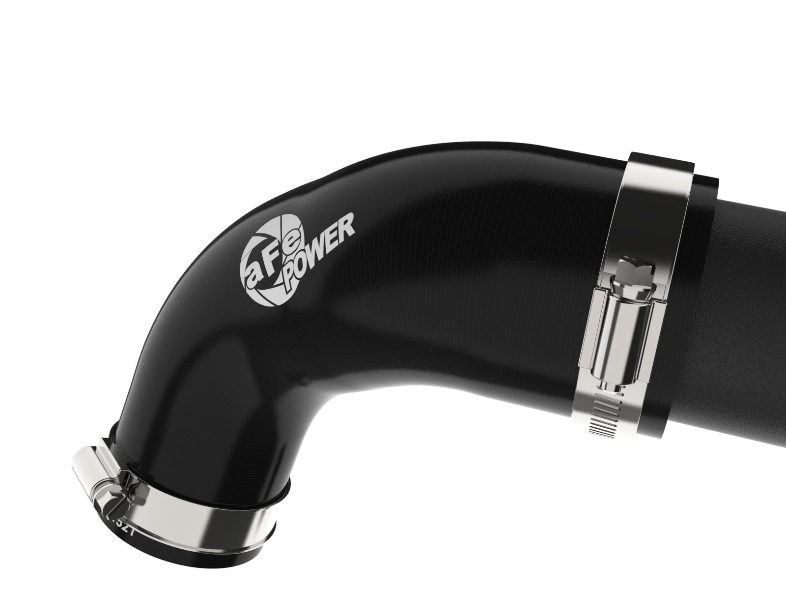 AFE BladeRunner 2-1/4 IN Aluminum Hot Charge Pipe Black (2022-2025 Bronco Raptor / 2025+ Ranger Raptor) - 46-20759-B