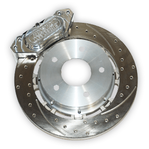 Aerospace Components 4 Piston Rear Pro Street Brake Kit - Drilled and Slotted Rotors (2005-2014 Mustang) - AC-550VRDSP